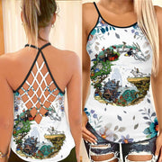 Ghibli Lover Cross Open Tank Top