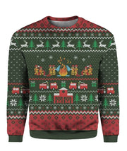 FIREFIGHTER LOVER 12 UGLY CHRISTMAS SWEATER