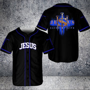 Jesus Saved My Life Baseball Lover