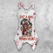 Horror Lover 1 Women Tank Tops Gothic V Neck