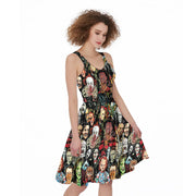 Horror Lover 25 Print Women's Sleeveless Dress