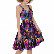 Horror Lover 28 Print Women's Sleeveless Dress