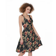 Horror Lover 26 Print Women's Sleeveless Dress