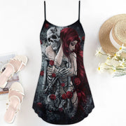 Skull Lover 1 Spaghetti Strap Summer Dress