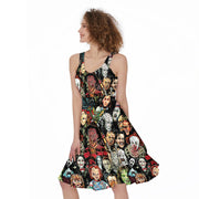 Horror Lover 25 Print Women's Sleeveless Dress