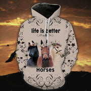 Life Is Better With Horse T-Shirt/Hoodie/Sweatshirt