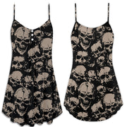 Skull Lover Spaghetti Strap Summer Dress SKU0632