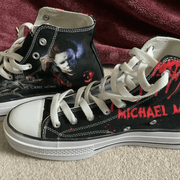 Horror Lover Michael High Top White Shoes