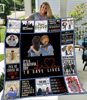 Grey Lover Ver 4 Quilt Blanket