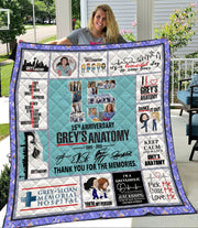 Grey Lover Ver 2 Quilt Blanket