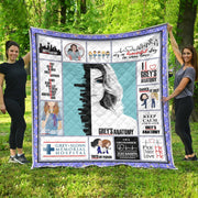 Grey Lover Ver 6 Quilt Blanket