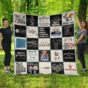 Grey Lover Ver 9 Quilt Blanket