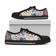 GoldenGIrls Low Top Black Shoes