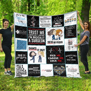 Grey Lover Ver 7 Quilt Blanket