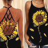 You Are My Sunshine Cross Open Tank Top