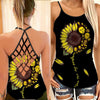 Horror Lover You Are My Sunshine Cross Open Tank Top