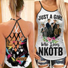 NK Lover 2 Cross Open Tank Top