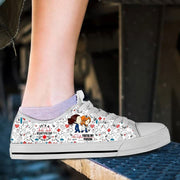 Grey's Anatomy Low Top White Shoes