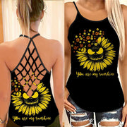 JS 4 Lover Cross Open Tank Top