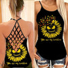 JS 4 Lover Cross Open Tank Top