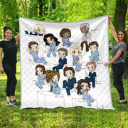 Grey Lover Ver 11 Quilt Blanket