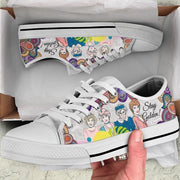 GoldenGIrls Low Top White Shoes