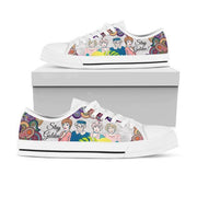 GoldenGIrls Low Top White Shoes