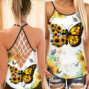 Faith Lover Cross Open Tank Top