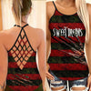 Horror Lover 12 Cross Open Tank Top