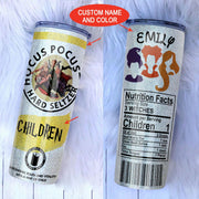 Hocus Pocus Tumbler With Twinkle Surface Custom Name