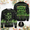 Skull Lover I’m A Simple-Man Ugly Christmas Sweaters