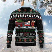 FIREFIGHTER LOVER UGLY CHRISTMAS SWEATER