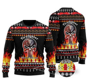 FIREFIGHTER LOVER 10 UGLY CHRISTMAS SWEATER