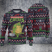 Ninja Turtles 4 Ugly Christmas Sweater/Sweatshirt/T-Shirt/Hoodie/Zipper