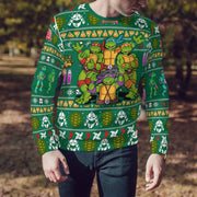 Ninja Turtles 3 Ugly Christmas Sweater/Sweatshirt/T-Shirt/Hoodie/Zipper
