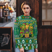 Ninja Turtles 3 Ugly Christmas Sweater/Sweatshirt/T-Shirt/Hoodie/Zipper