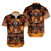 FIREFIGHTER LOVER 1 Hawaii Shirt + Beach Short