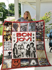 Bon Jovi Lover 1 Quilt Blanket