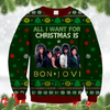 Bon Jovi Lover 1 Ugly Christmas Sweater/Sweatshirt/T-Shirt/Hoodie/Zipper