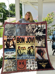 Bon Jovi Lover 8 Quilt Blanket