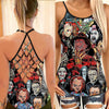 Horror Lover 15 Cross Open Tank Top
