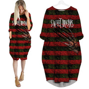 Horror Lover FreddyK Batwing Pocket Dress