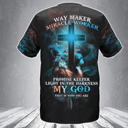 Lion Cross Light Way Maker Miracle Worker Faith Hope Love