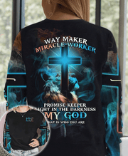 Lion Cross Light Way Maker Miracle Worker Faith Hope Love