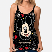 MK Lover Personalized Cross Open Tank Top