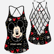 MK Lover Personalized Cross Open Tank Top