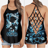 Ohana Summer Vibes Personalized Cross Open Tank Top