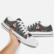 MK Lover - Personalized Low Top White Shoes
