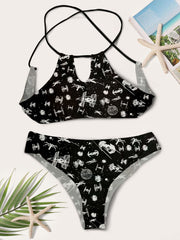 SW Lover Women's Cami Keyhole One-piece Swimsuit