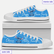 Ohana Lover - Personalized Low Top White Shoes